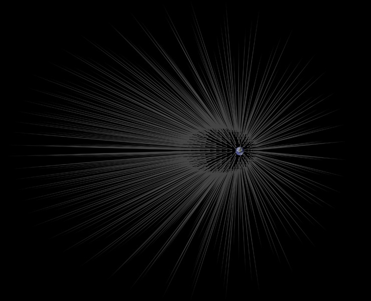 Dark Matter 'Hairs' May Surround Earth